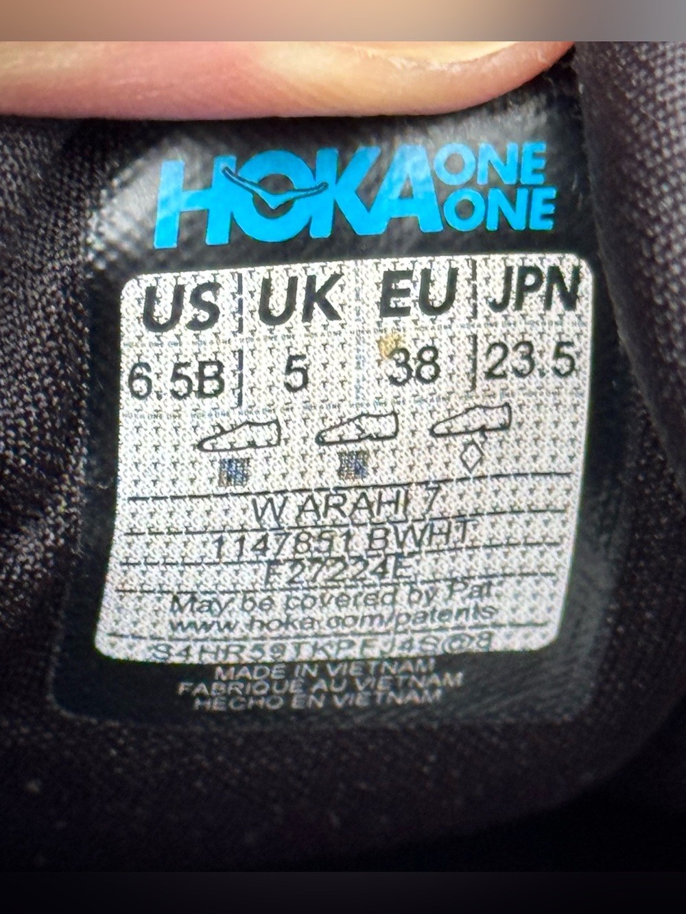 Hoka One One Arahi Shoes Womens 6.5 Black White Running Walking Gym Active Lace - Picture 7 of 8
